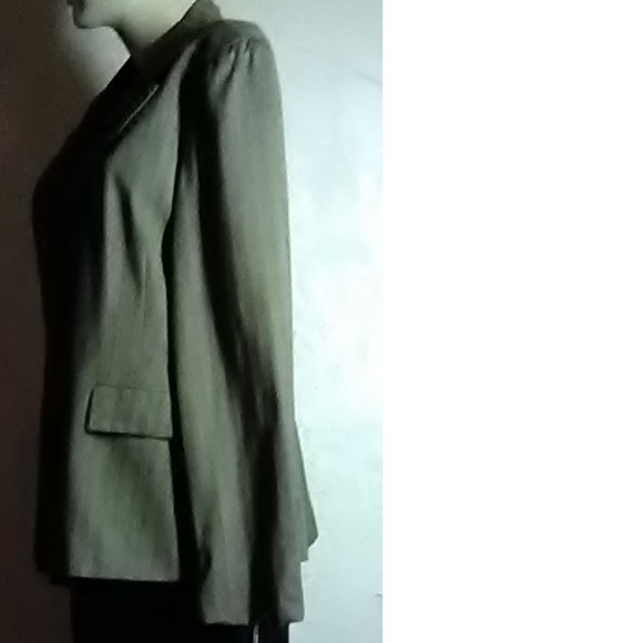 Jones New York Olive Green Houndstooth Blazer - Picture 4 of 5